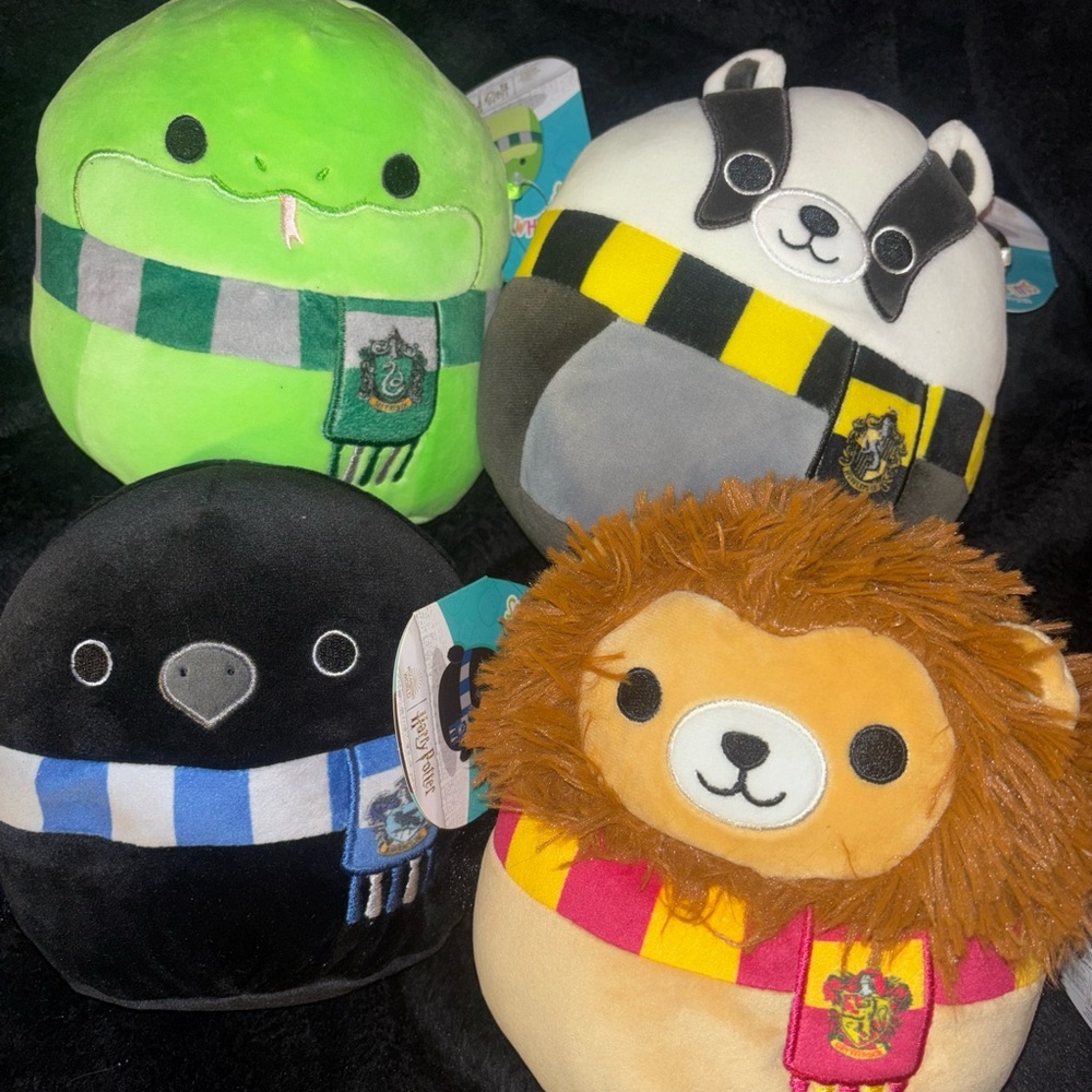 Squishmallows Harry Potter House Plush Set